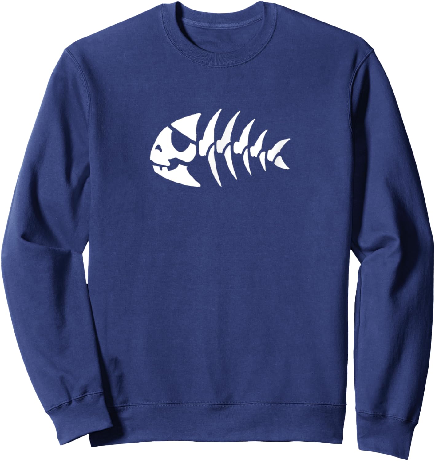 Pastafarian Jolly Pirate Fish FSM Sweatshirt - Sweatshirt | Navy