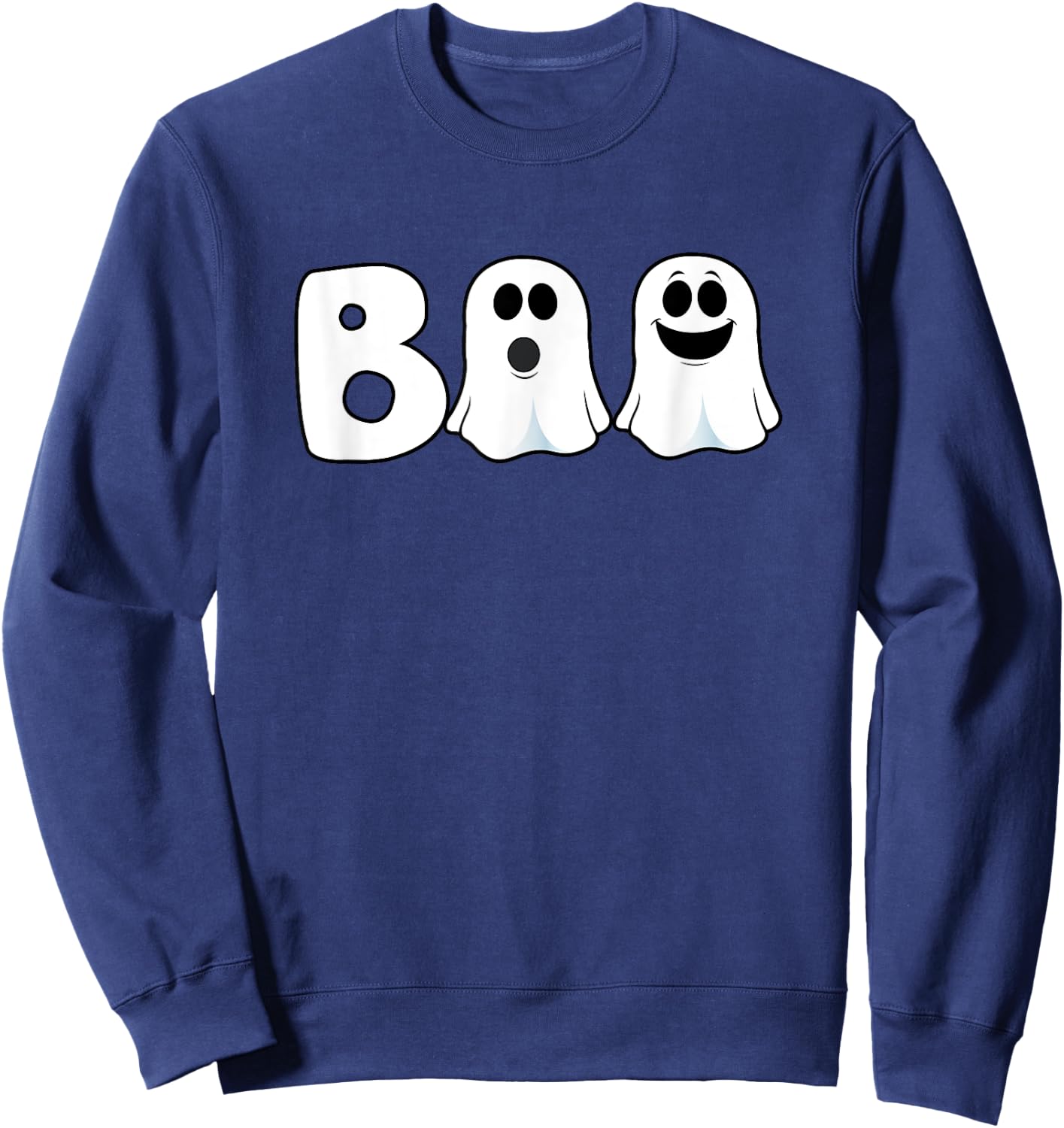Halloween Boo Ghosts Trick Treat Sweatshirt - Sweatshirt | Navy
