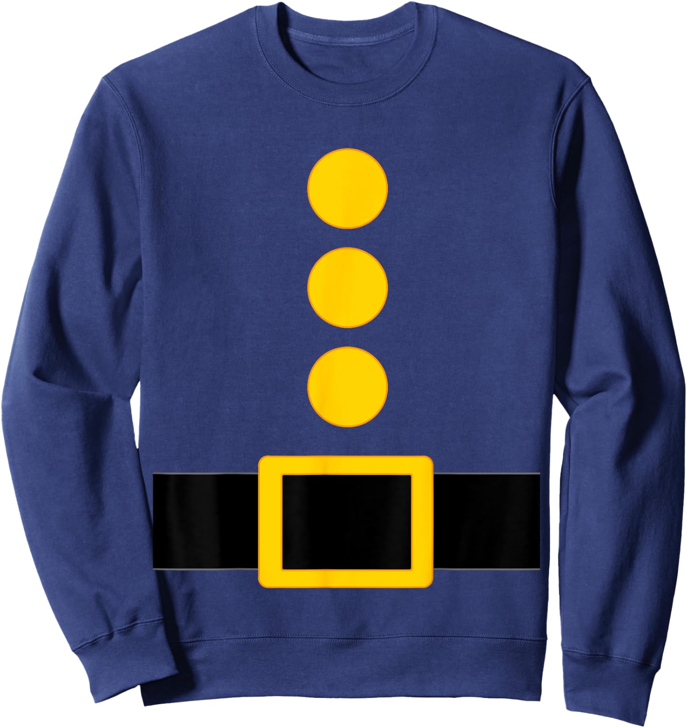 Dwarf Costume Shirts -Adults Blue Short Sleeve Medium Sweatshirt - Sweatshirt | Navy
