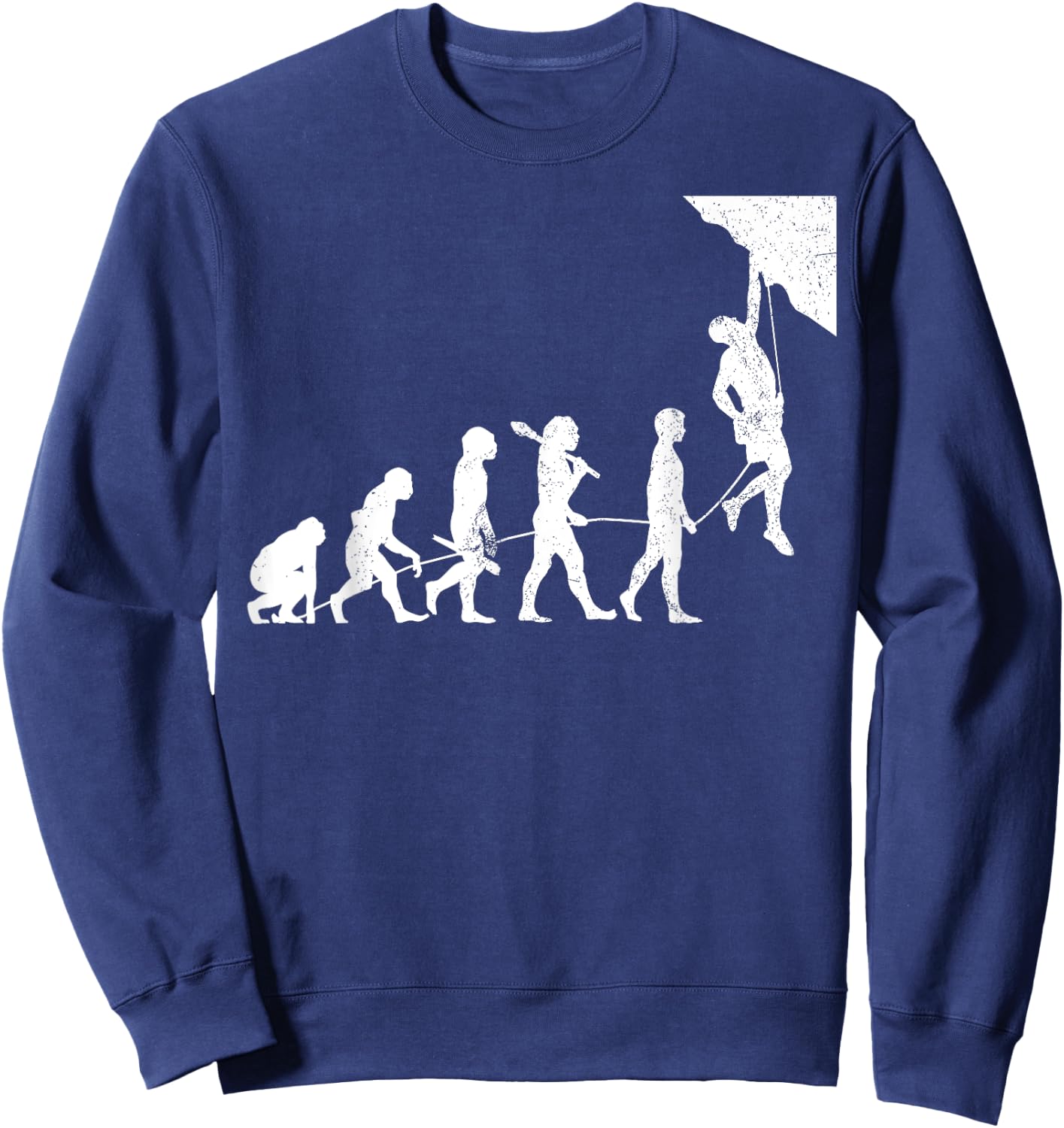 Rock Climbing Solo Climber Bouldering Free Sweatshirt - Sweatshirt | Navy