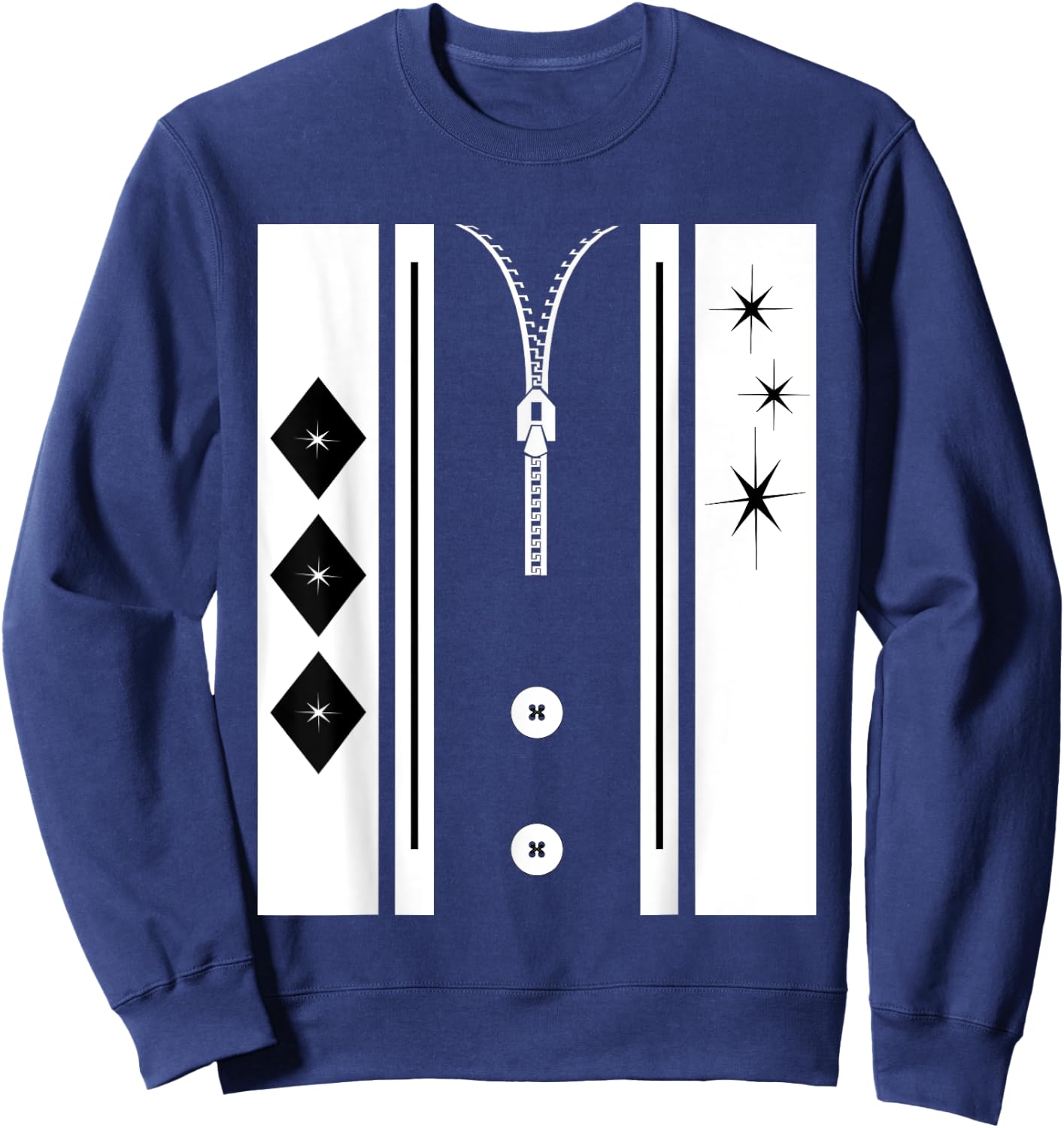 1950s Sock Hop Costume Retro 50s Rockabilly Sweatshirt - Sweatshirt | Navy