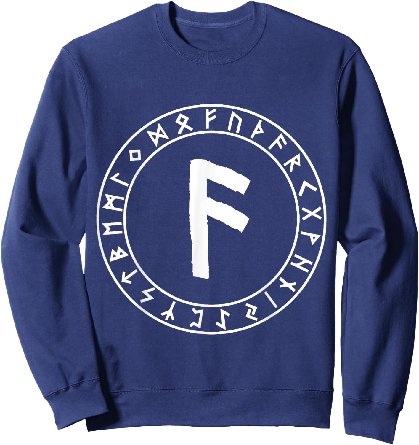 Ansuz Rune Viking Rune Norse Pagan Clothes Wicca Witchcraft Sweatshirt - Sweatshirt | Navy
