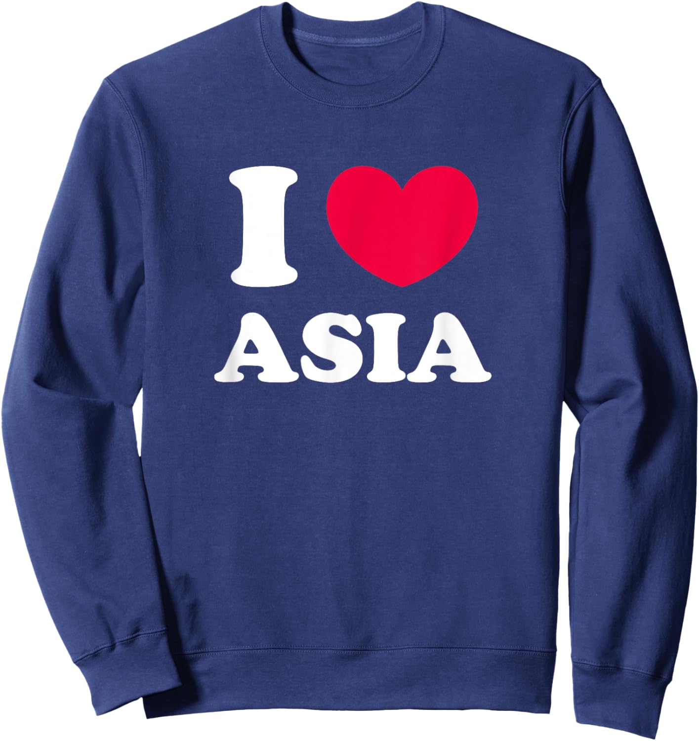 I Love Asia Sweatshirt - Sweatshirt | Navy