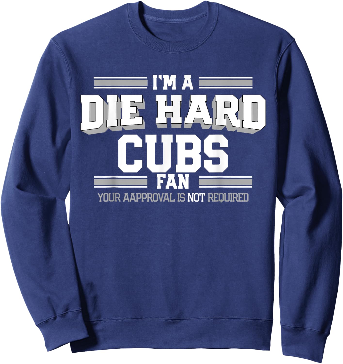 Brenham Cubs Official High School Gear Cubs Brenham Die Hard Fan HS Sweatshirt - Sweatshirt | Navy