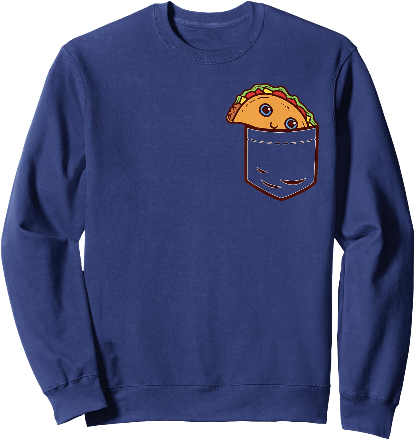 Pocket Taco Tuesday Cinco De Mayo Mexican Food Foodie Lover Sweatshirt - Sweatshirt | Navy