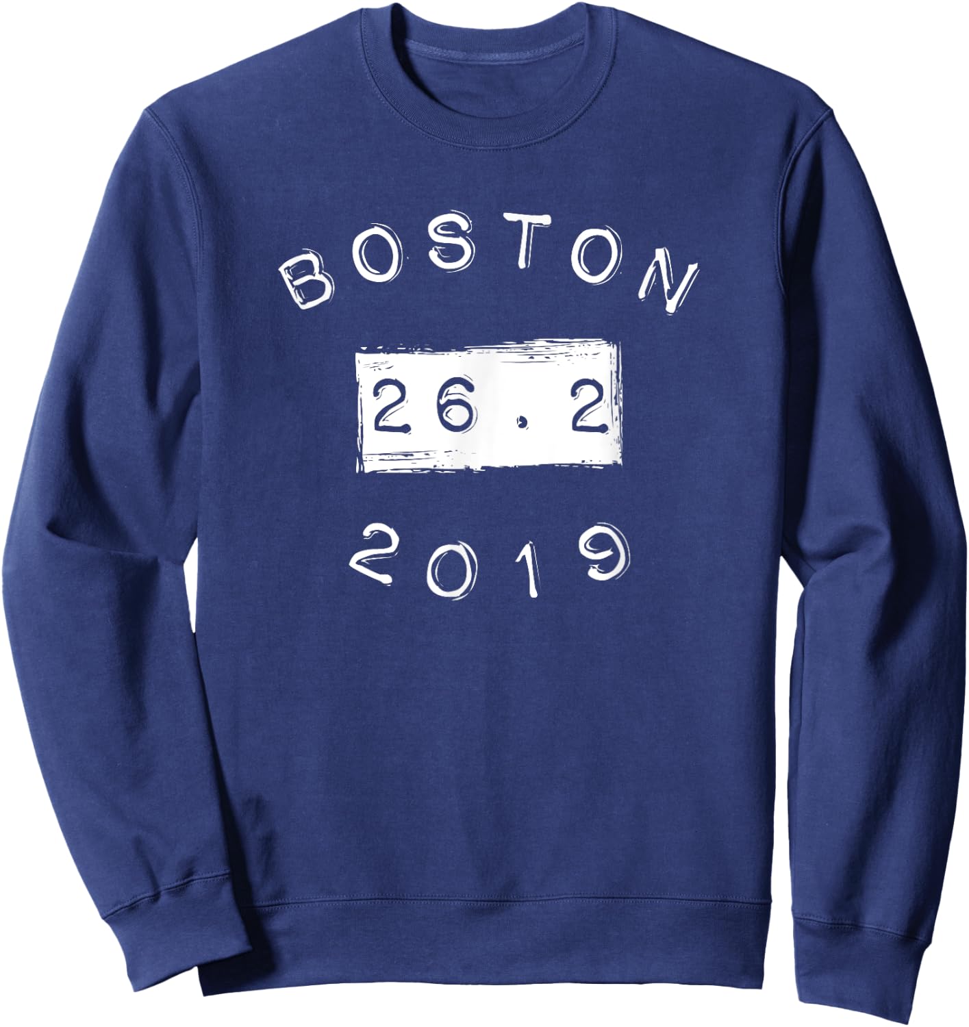 Boston 2019 Marathon 26.2 shirt Sweatshirt - Sweatshirt | Navy