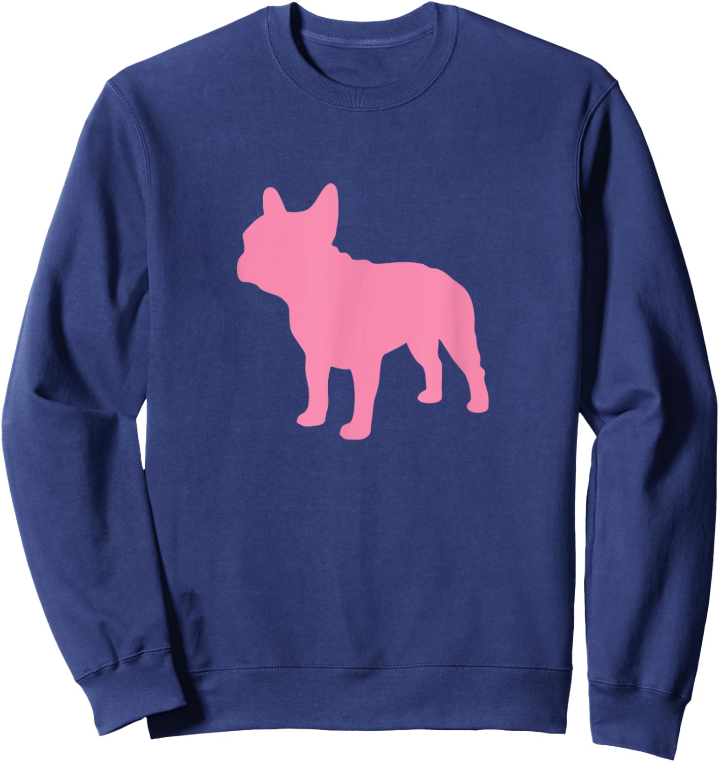 Pink French Bulldog Frenchie Lover Apparel Men Women Kids Sweatshirt - Sweatshirt | Navy