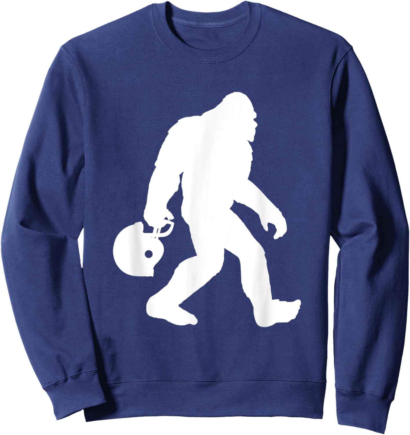 Funny Bigfoot Football Fan Gift Sunday Football Lovers Sweatshirt - Sweatshirt | Navy
