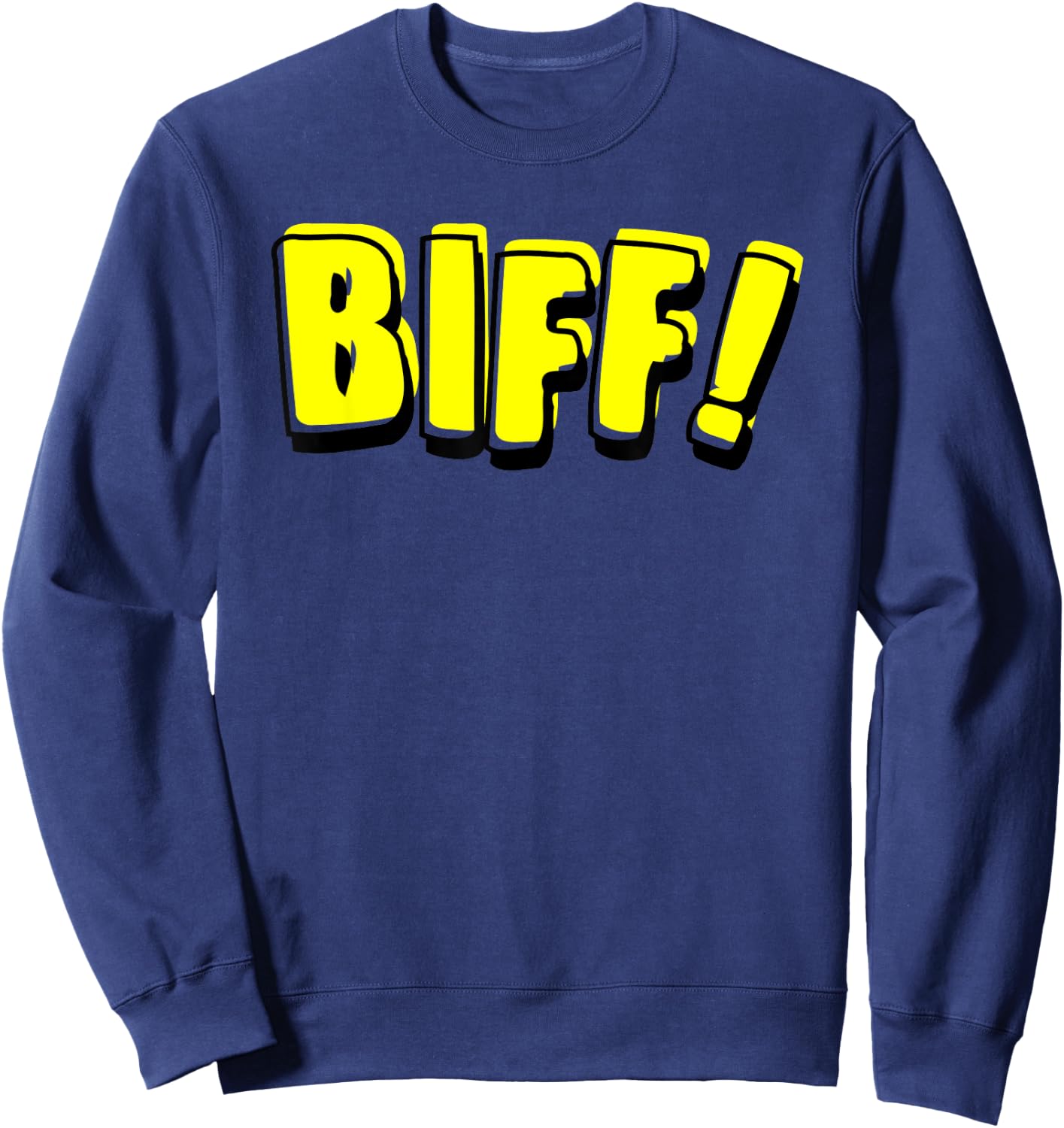 Funny Vintage Comic Book Style Sound Effect Biff Gift Sweatshirt - Sweatshirt | Navy