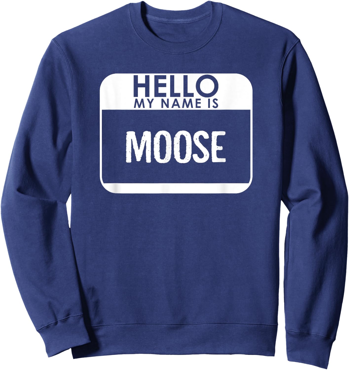 Moose Costume Funny Easy Halloween Outfit Animal Sweatshirt - Sweatshirt | Navy