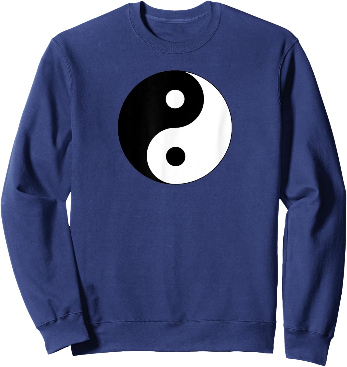 Big Yin Yang Black White Costume Cool Cute Christmas Gift Sweatshirt - Sweatshirt | Navy