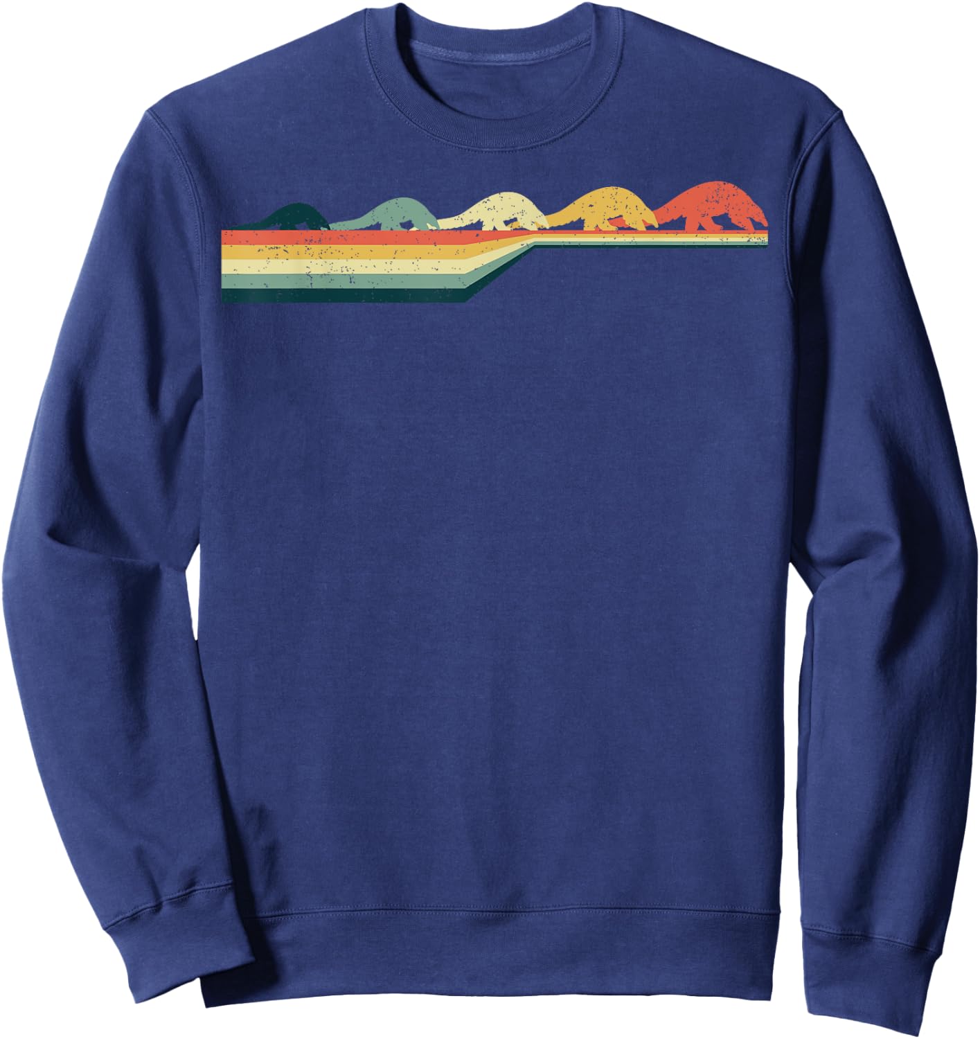 PANGOLIN , Vintage Retro Style Sweatshirt - Sweatshirt | Navy