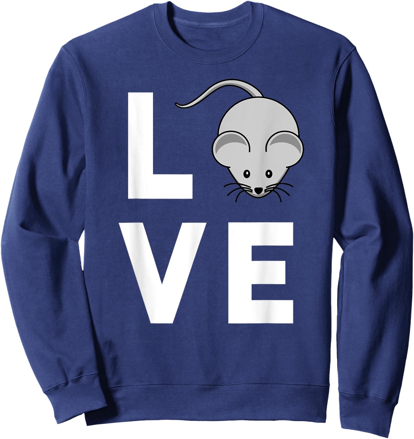 Mouse Lab Rat Lover Funny Mothers Day Gift Cute Sweatshirt - Sweatshirt | Navy