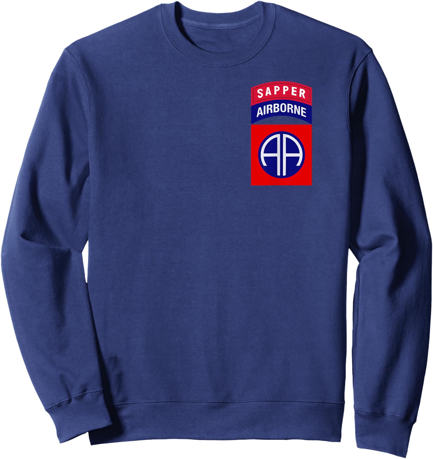 82nd Airborne Shirt - 82nd Airborne Sapper "Classic" Sweatshirt - Sweatshirt | Navy
