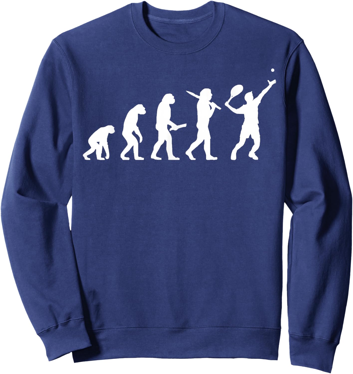 Funny Tennis Shirt - Evolution of a Tennis Star Gift Sweatshirt - Sweatshirt | Navy