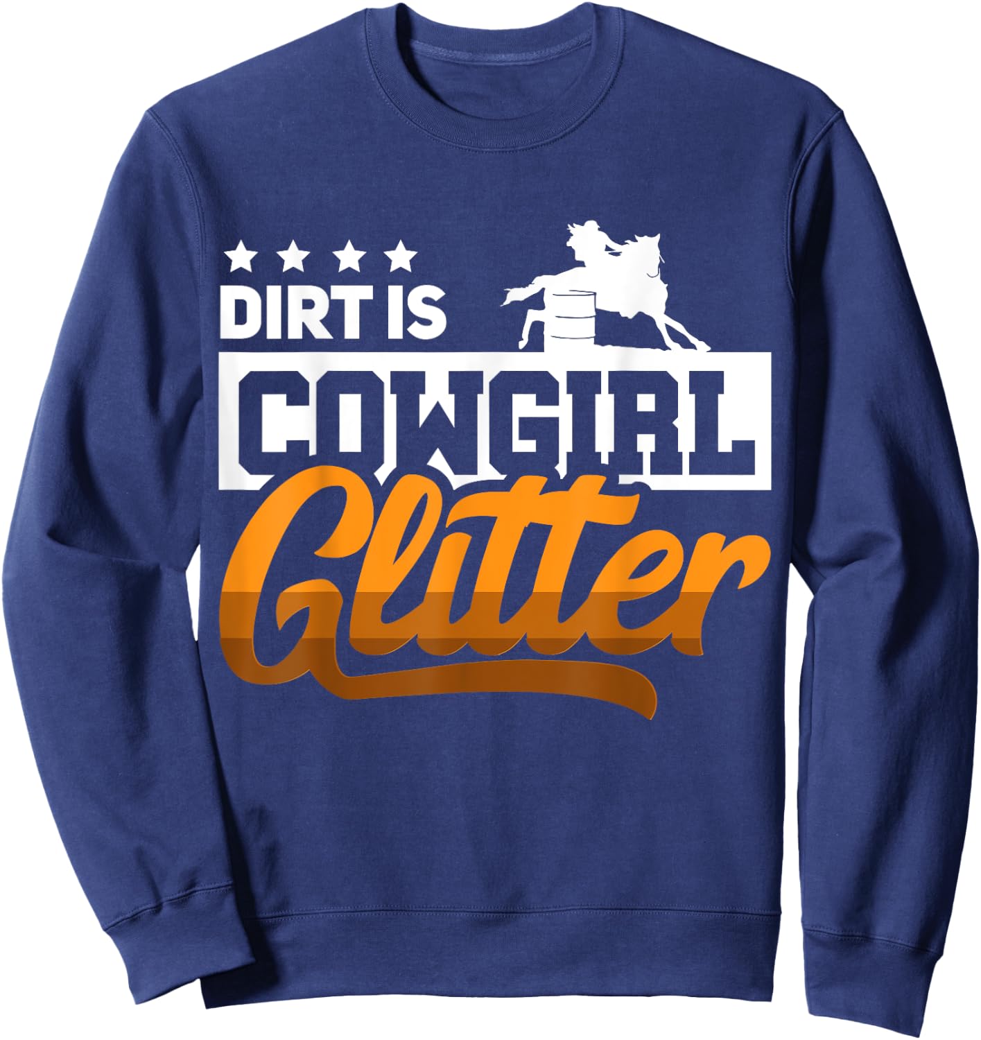 Barrel Race Horse Racer - Barrel Racing Show Sweatshirt - Sweatshirt | Navy
