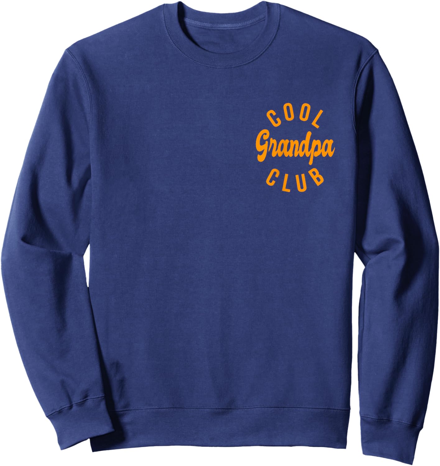 Cool Grandpa Club Retro Vintage Graphic Sweatshirt - Sweatshirt | Navy