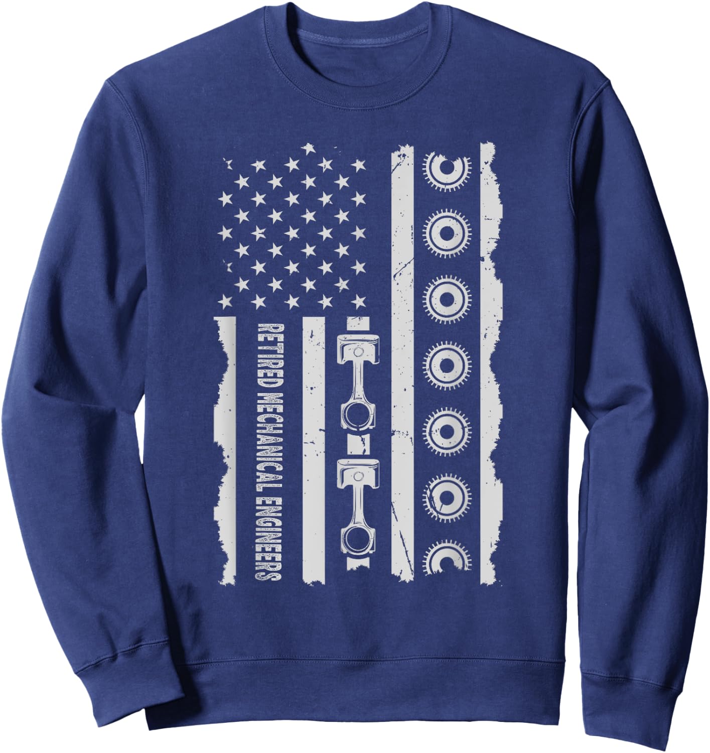 Retired Retirement Mechanical Engineers Mechanic Coworker Sweatshirt - Sweatshirt | Navy
