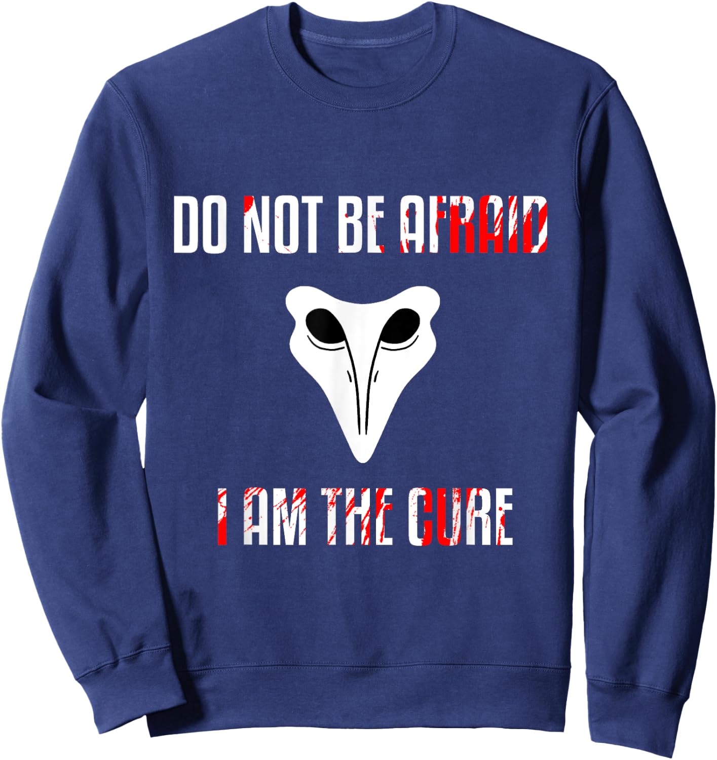 SCP 049 Plague Doctor I Am The Cure Shirt Sweatshirt - Sweatshirt | Navy
