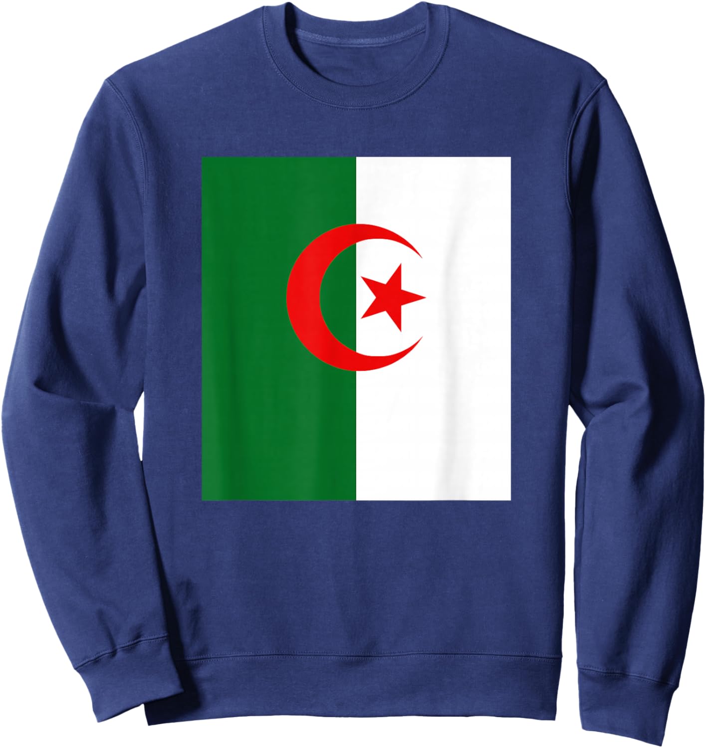 Flag of Algeria - Algerian Football Team Fans Sweatshirt - Sweatshirt | Navy