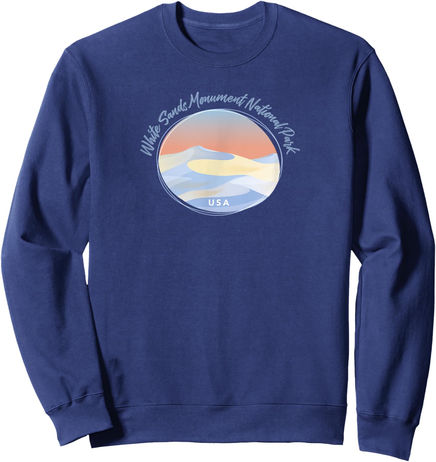 White Sands Moument National Park - United States of America Sweatshirt - Sweatshirt | Navy
