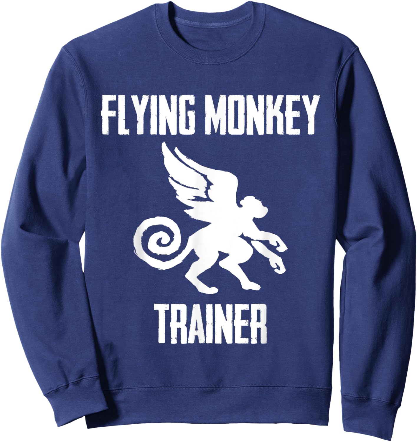 Flying Monkey Trainer Cute Monkies Animal Lover Sweatshirt - Sweatshirt | Navy