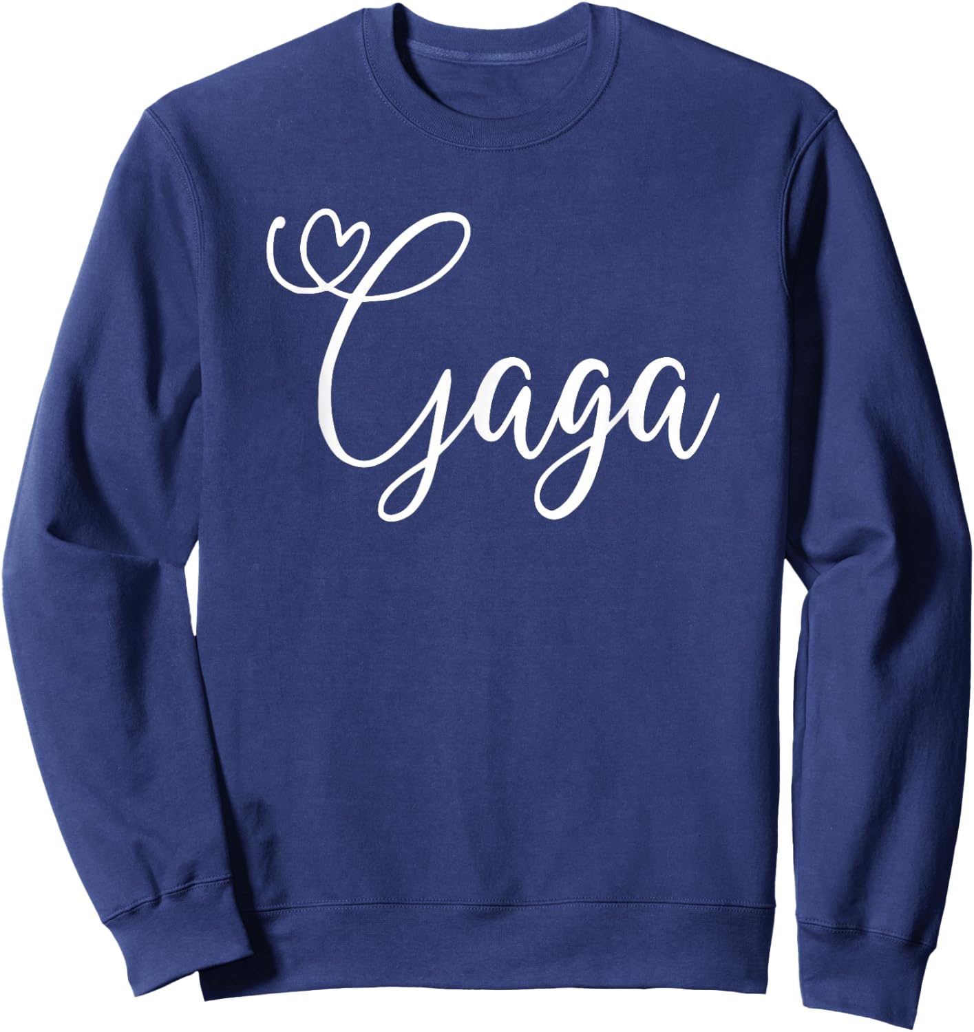 Gaga Cute Heart Grandma Sweatshirt - Sweatshirt | Navy