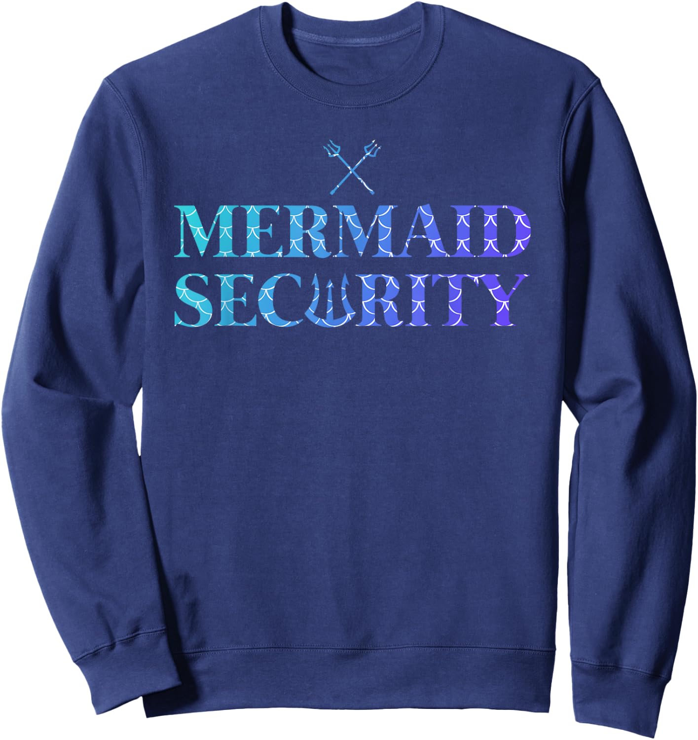 Merman Mermaid Security Sweatshirt - Sweatshirt | Navy