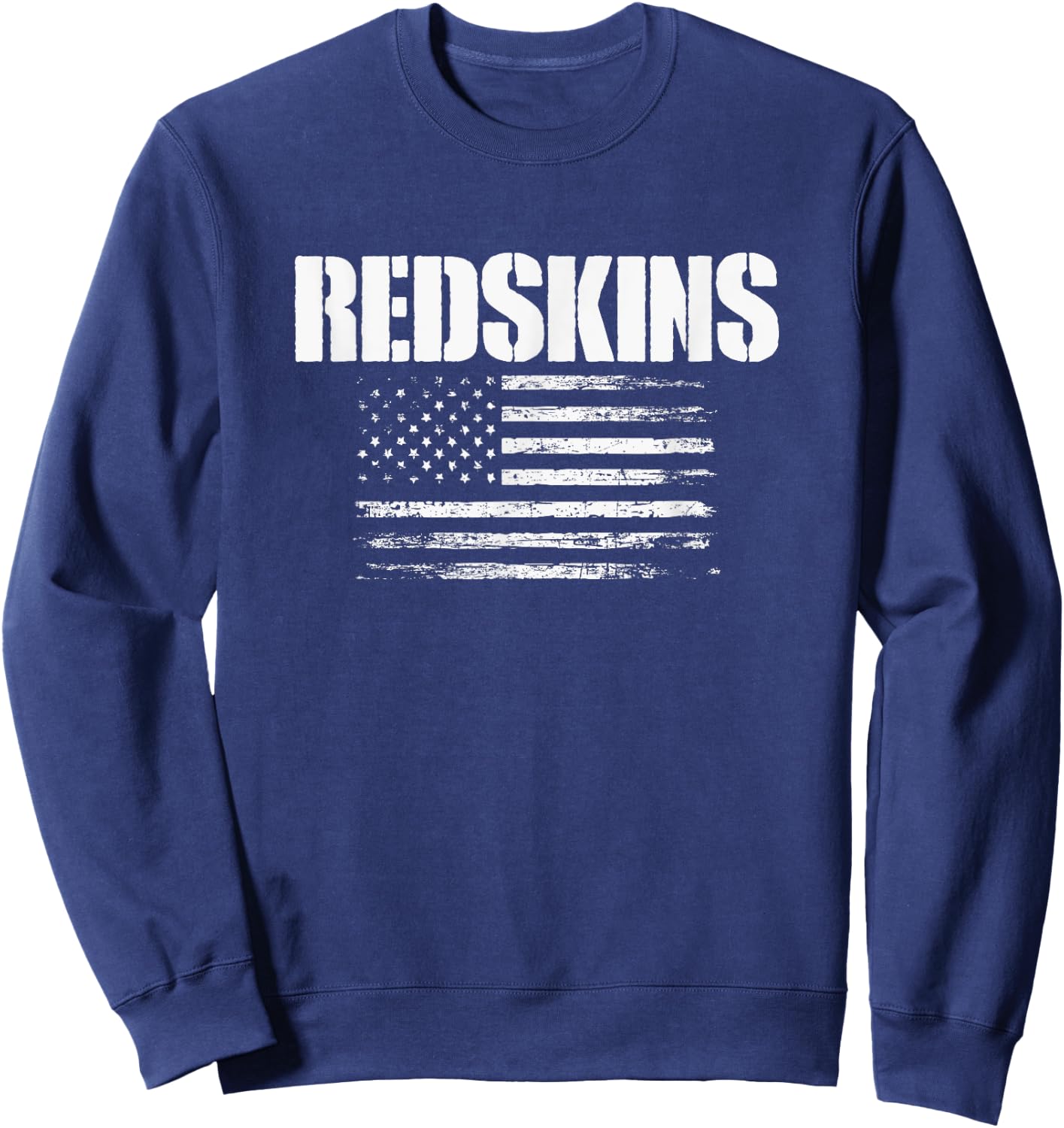 Kingston Redskins USA Flag Pride Sweatshirt - Sweatshirt | Navy