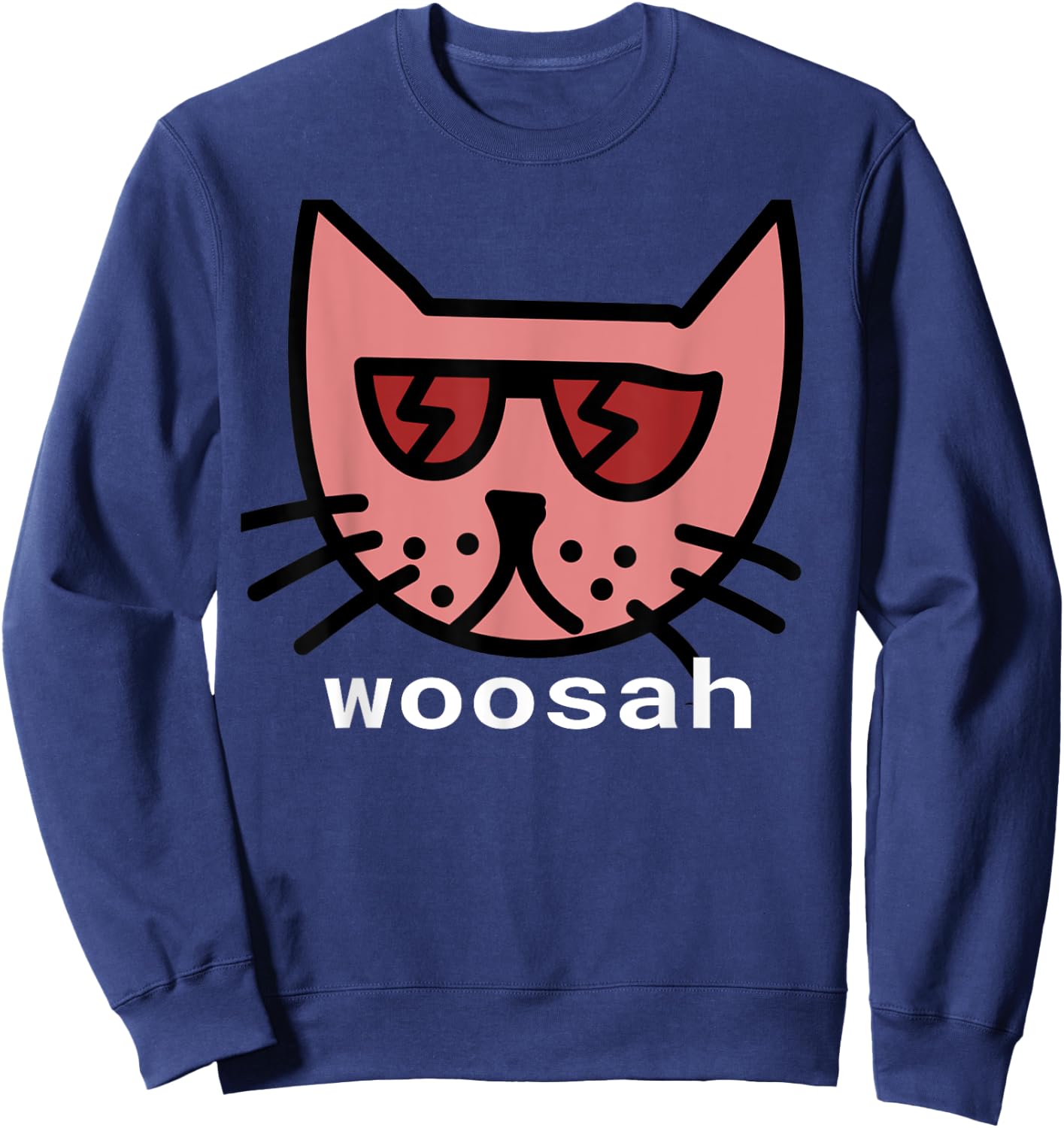 Woosah Calm Yoga Exhale Shirt Sweatshirt - Sweatshirt | Navy