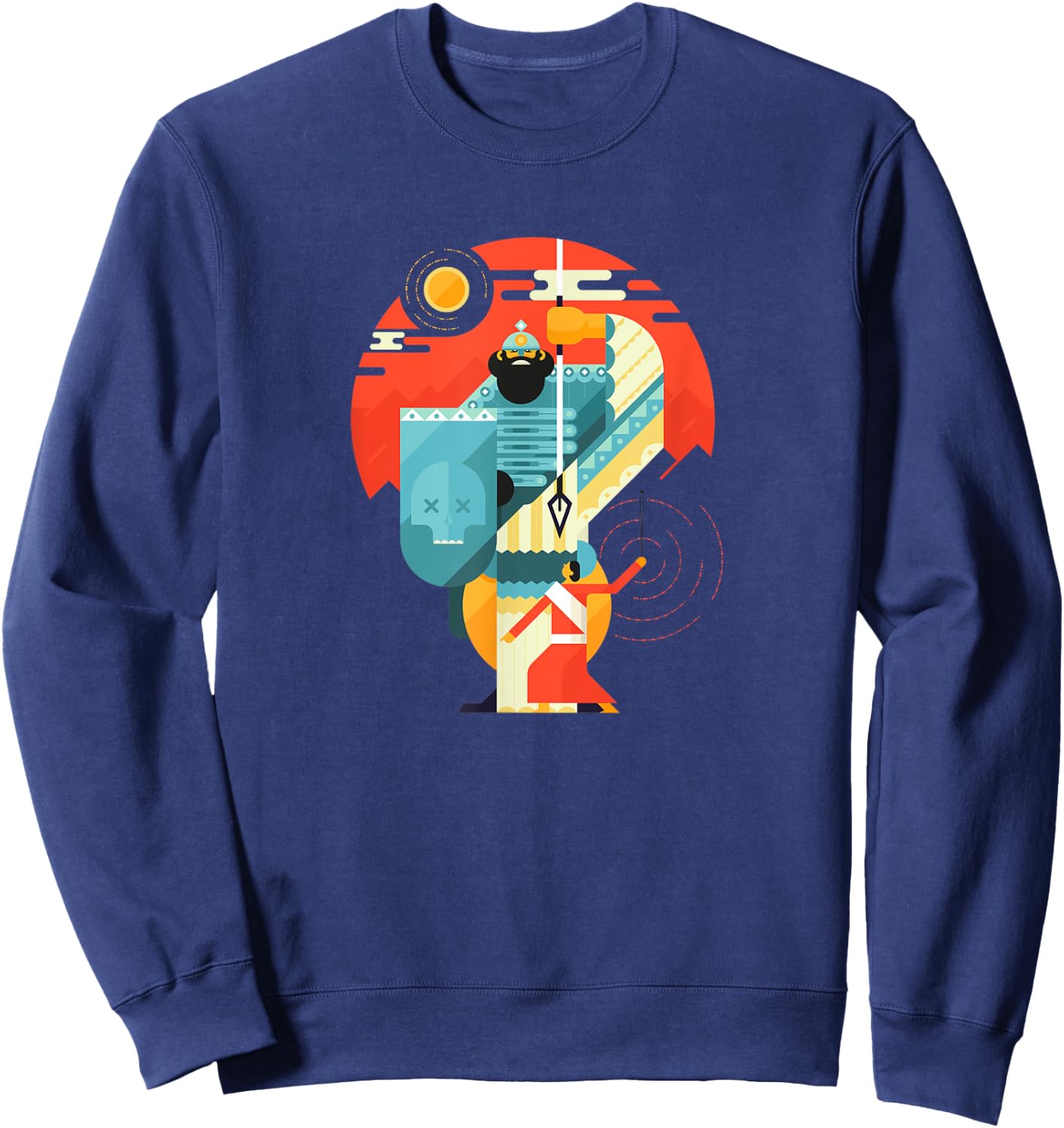 Epic David And Goliath Christian Bible - Graphic Sweatshirt - Sweatshirt | Navy