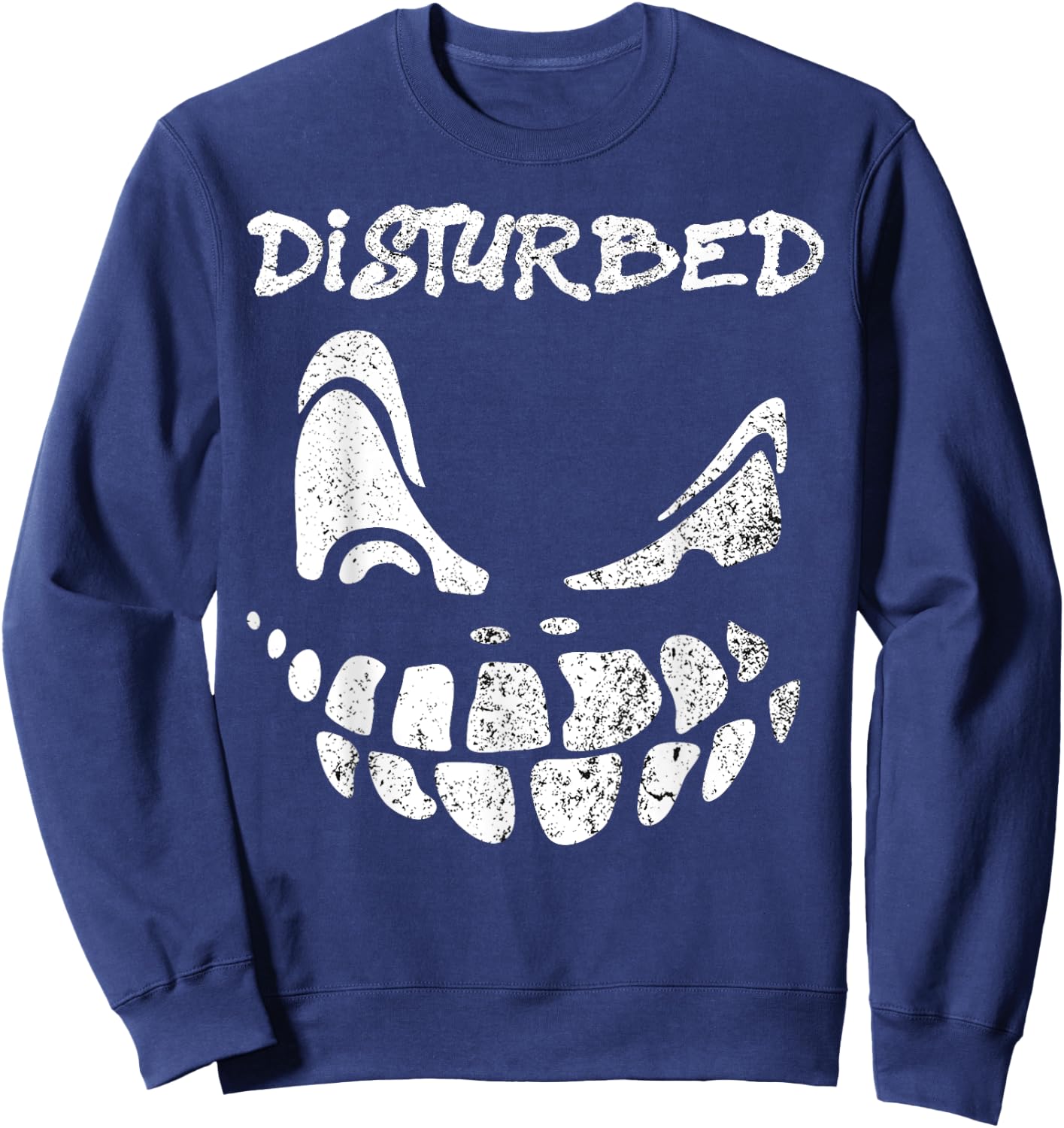 Disturbed Scary Face Sweatshirt - Sweatshirt | Navy