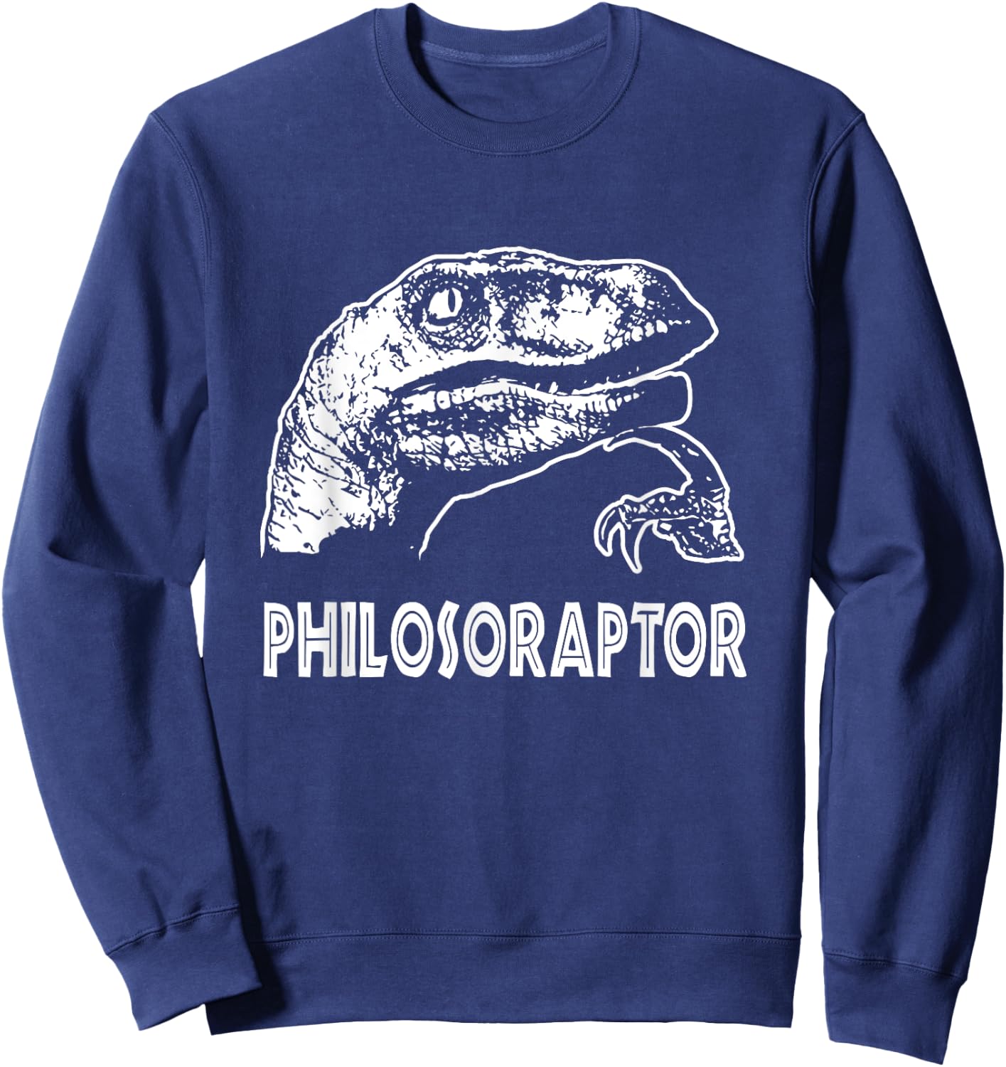 Philosoraptor Sweatshirt - Sweatshirt | Navy