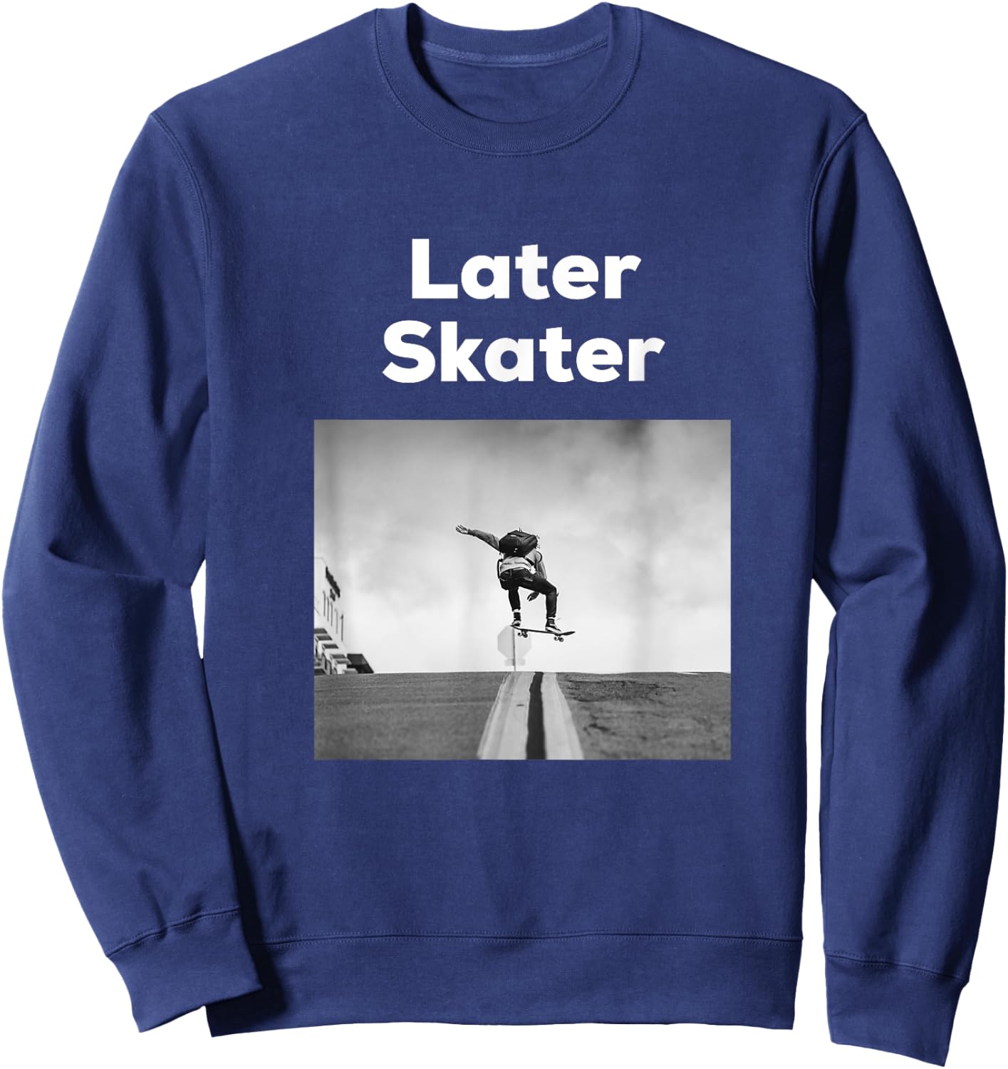 Later Skater Sweatshirt - Sweatshirt | Navy