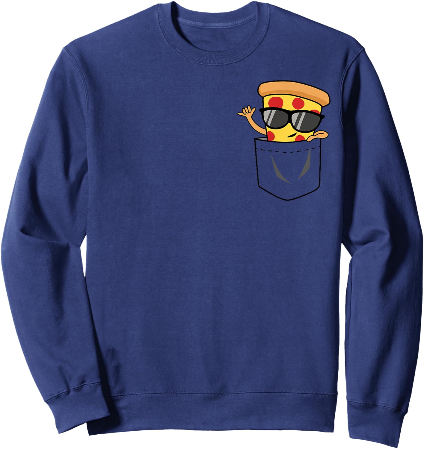 Awesome Pizza in A Pocket Sweatshirt - Sweatshirt | Navy