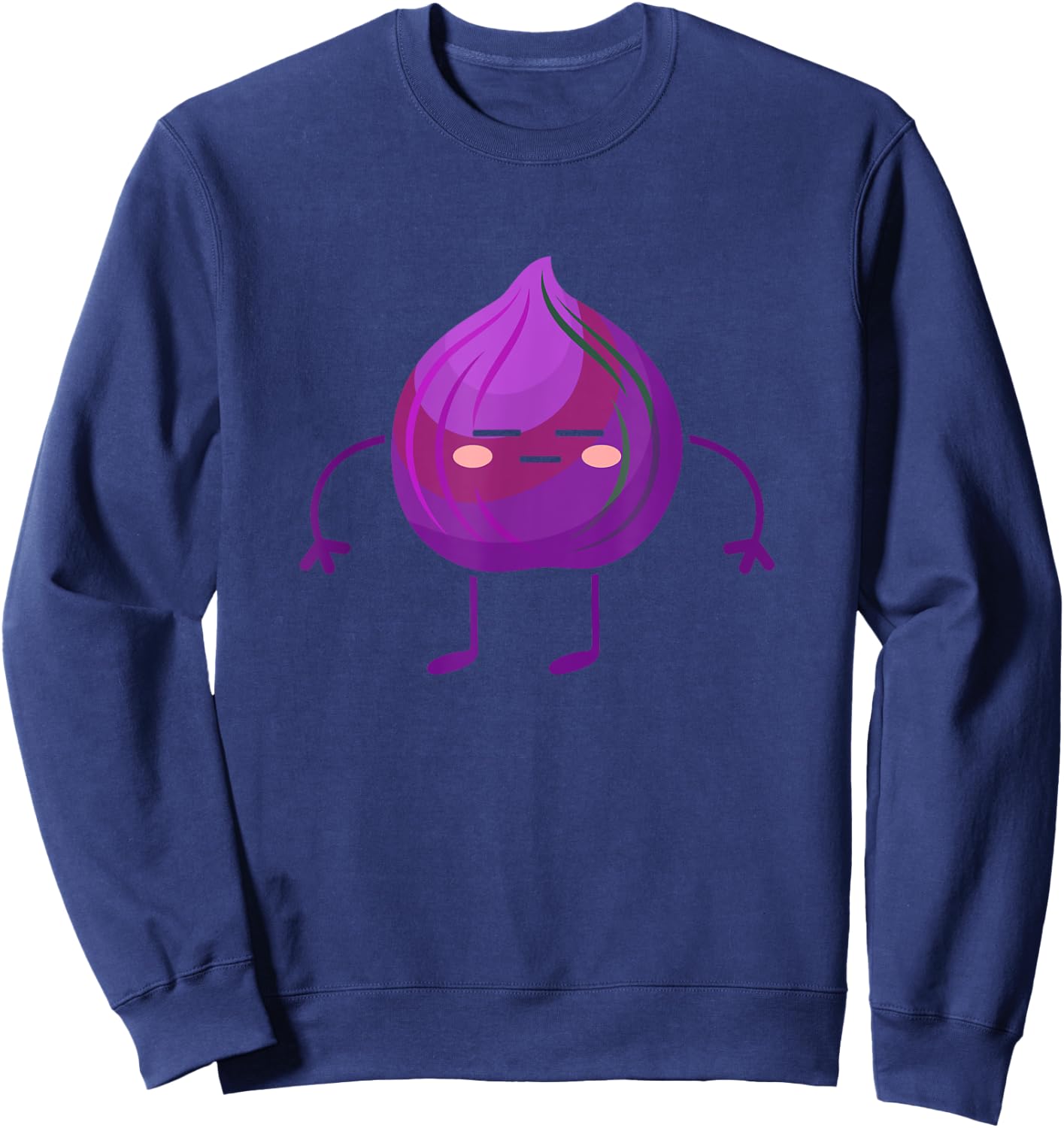 Red Onion - Vegetable Themed Outfit Gift Red Onion Lovers Sweatshirt - Sweatshirt | Navy
