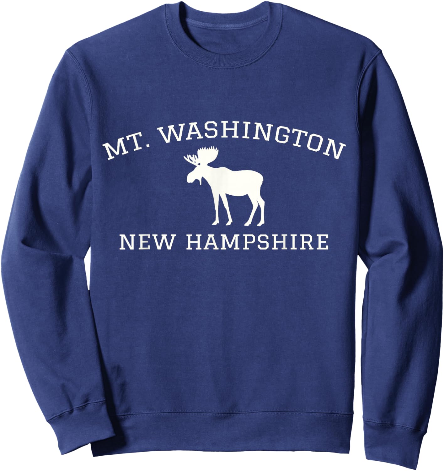 Mt. Washington New Hampshire - Moose Sweatshirt - Sweatshirt | Navy