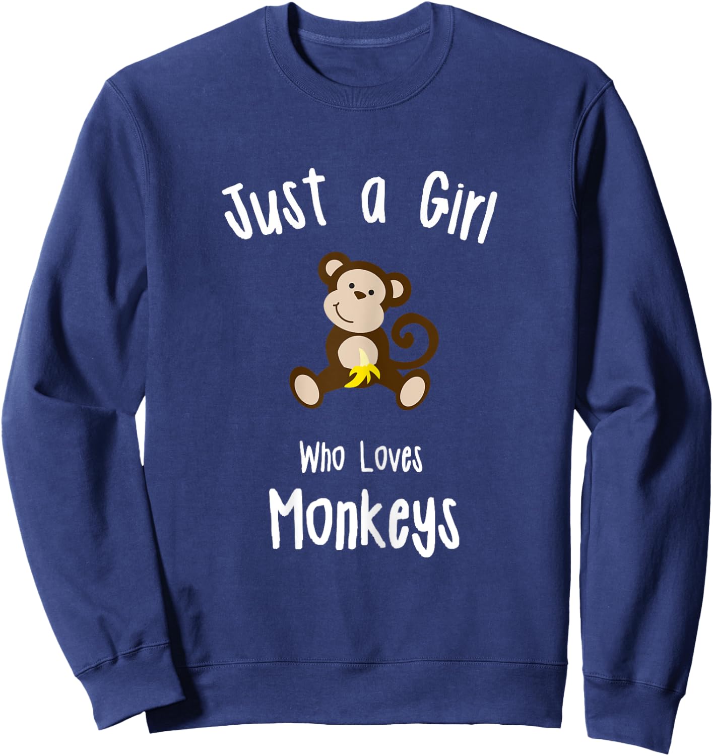Monkey Shirt for Girls Sweatshirt - Sweatshirt | Navy