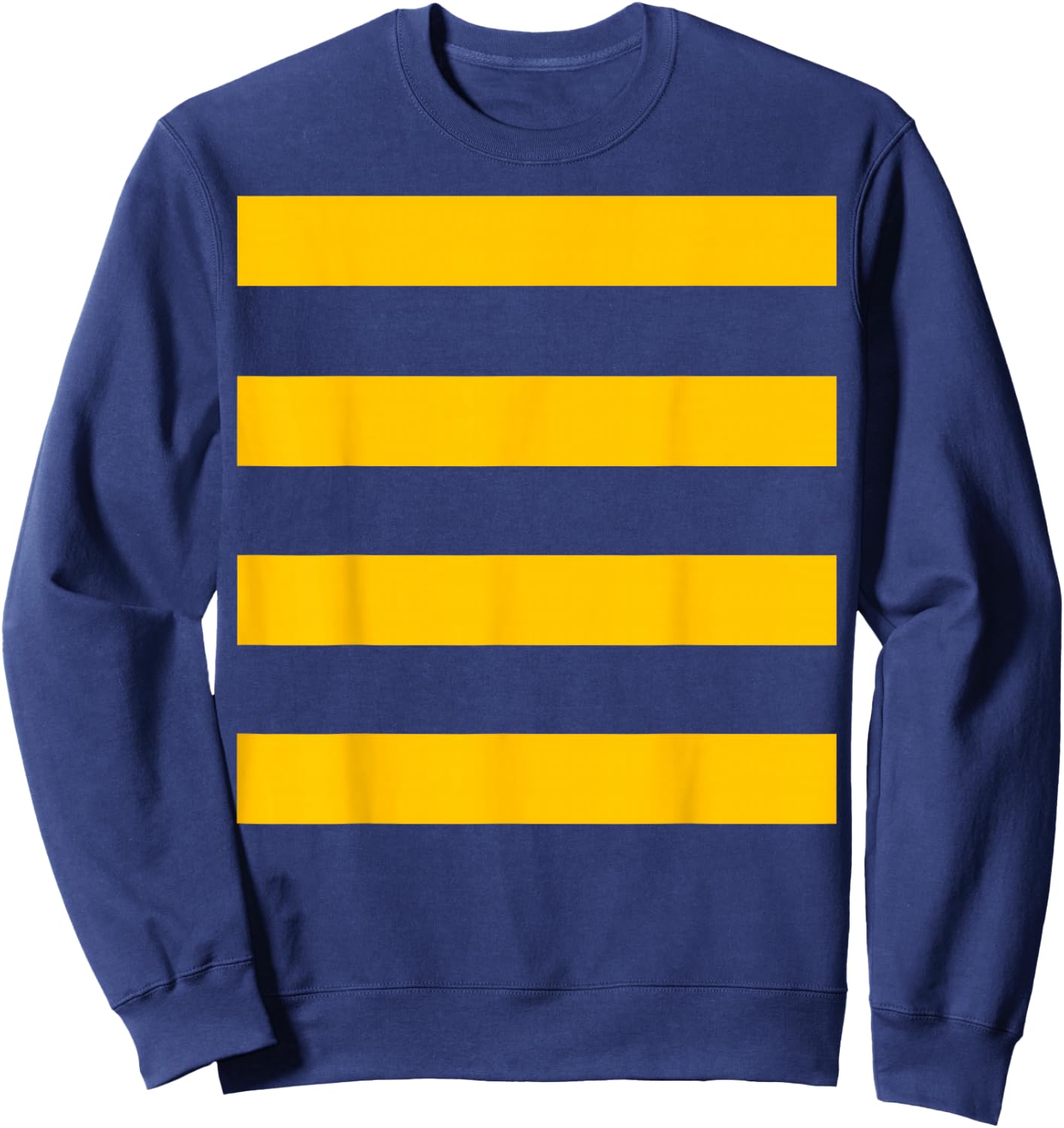 Bee Halloween DIY Costume Shirt - Yellow Stripes on Black Sweatshirt - Sweatshirt | Navy