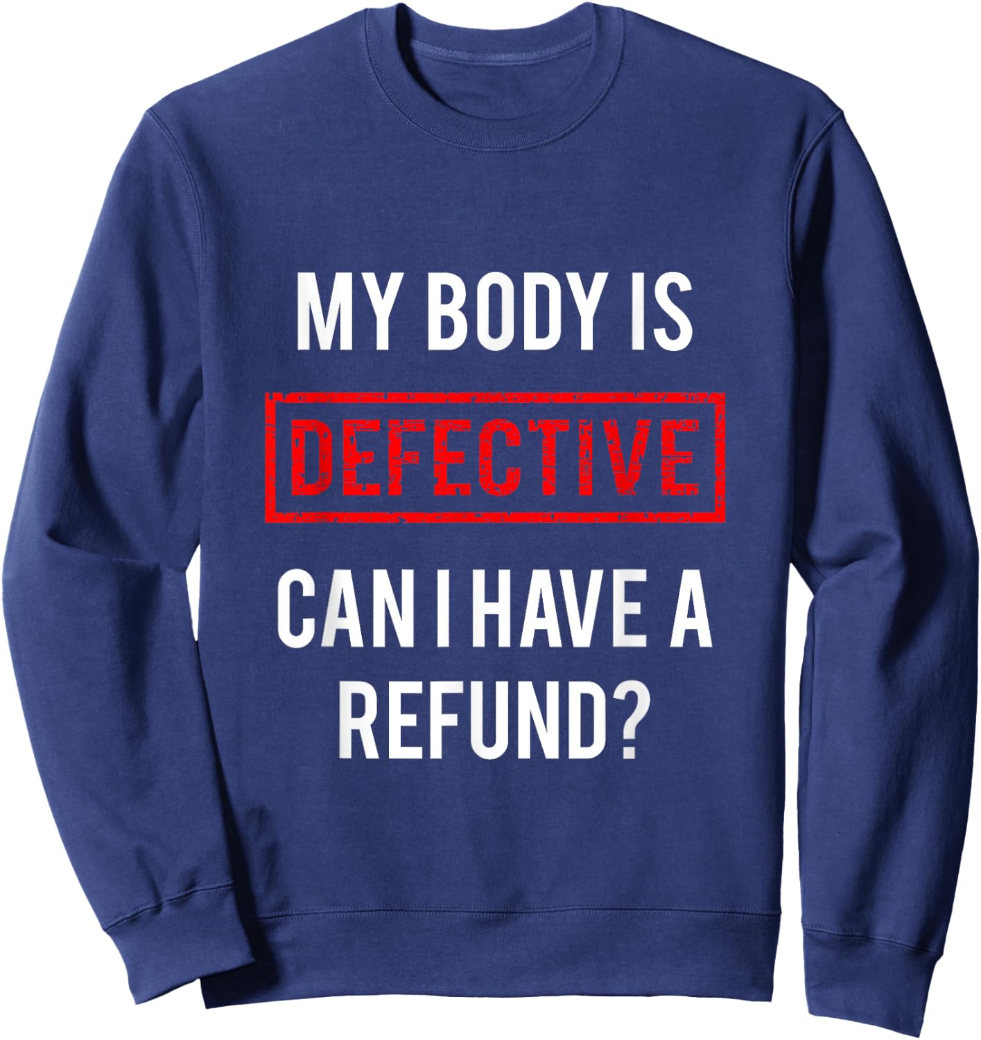 Fibromyalgia Chronic Illness Migraine Shirt Sweatshirt - Sweatshirt | Navy