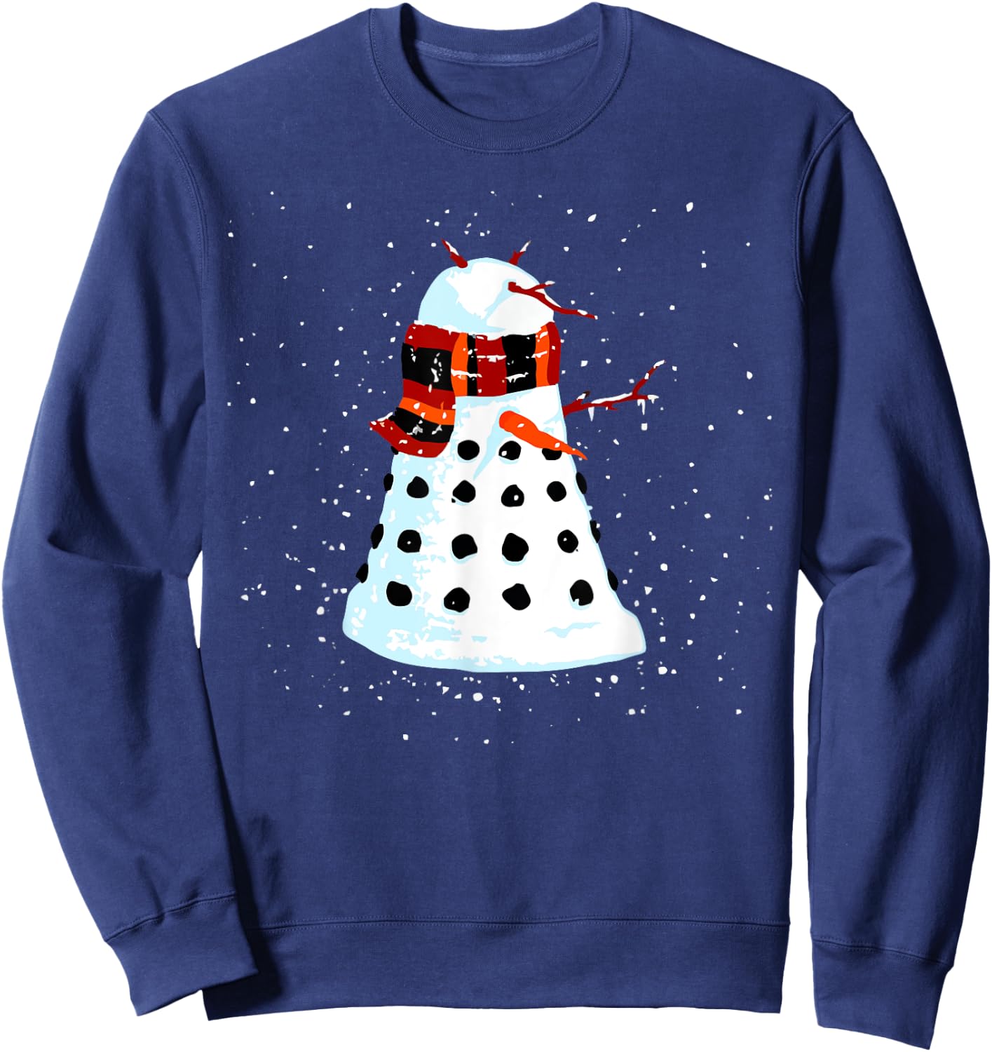 Sci Fi Nerdy Christmas Snowman Popular Holidays Gift Sweatshirt - Sweatshirt | Navy