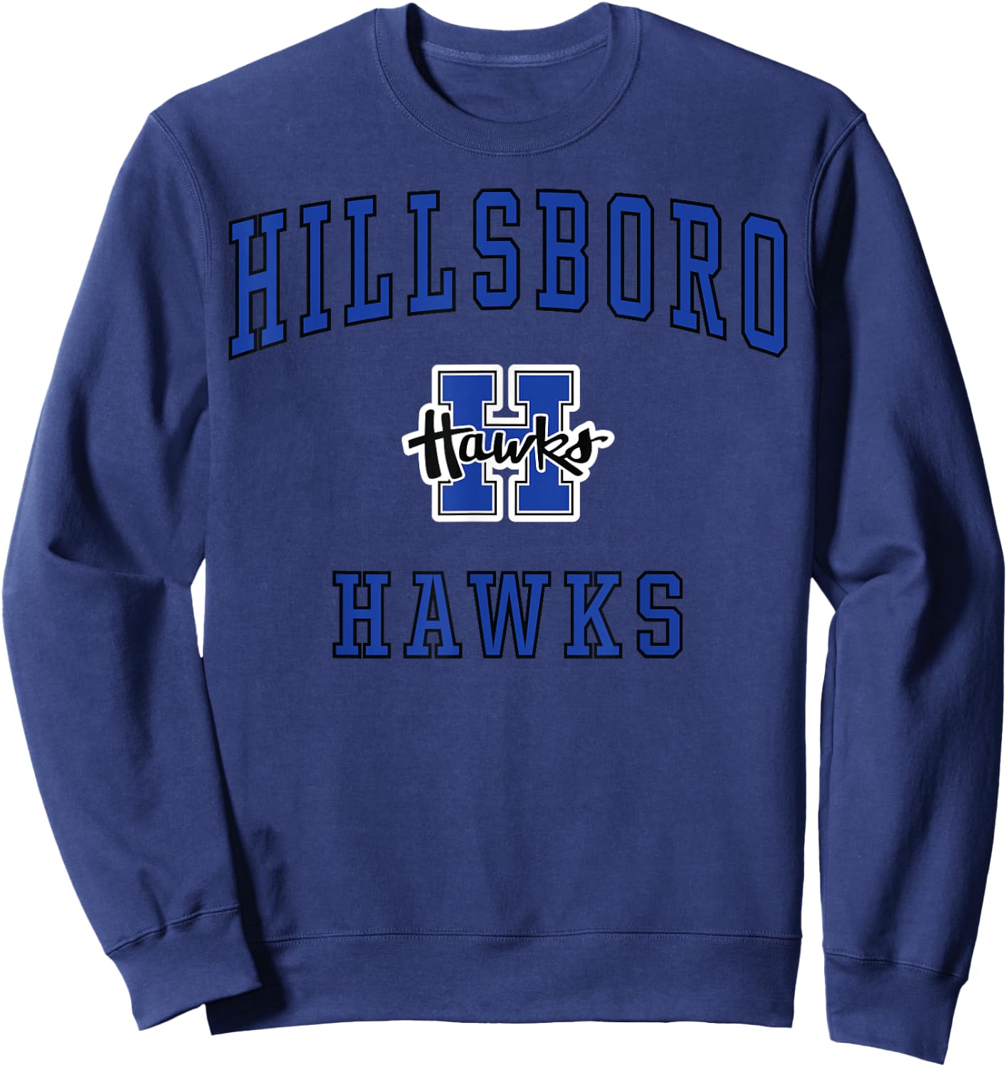 Hillsboro High School Hawks Sweatshirt - Sweatshirt | Navy