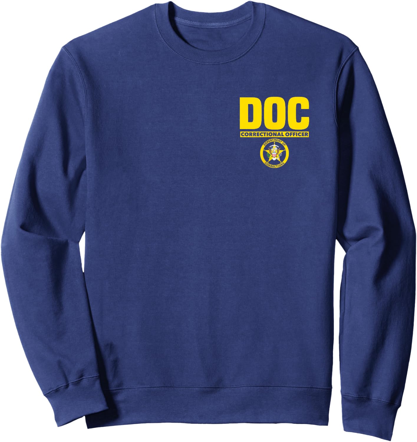 Correctional Prison Officer Thin Gray Line Flag Duty Sweatshirt - Sweatshirt | Navy