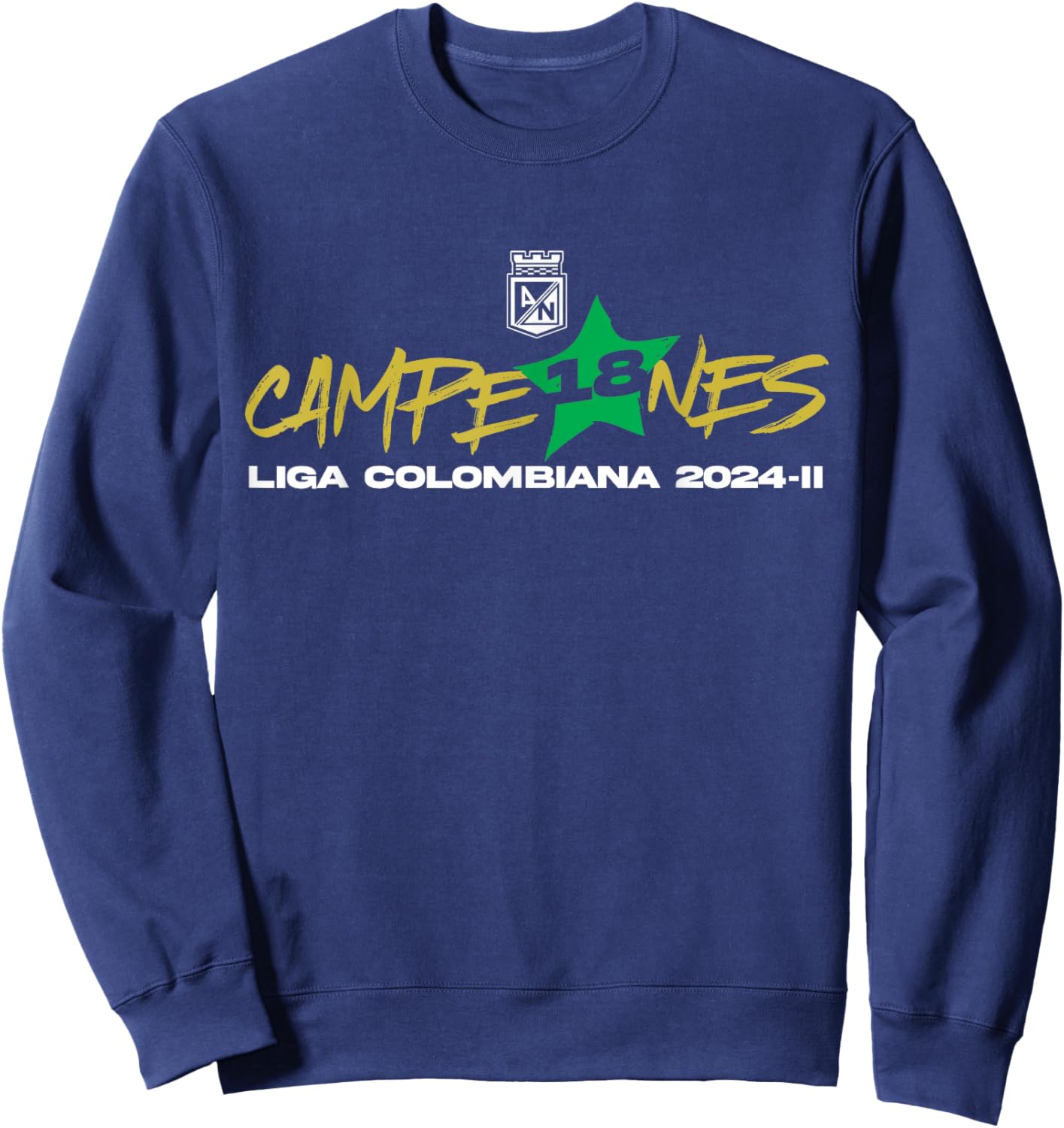 Atletico Nacional - 2024 Colombia Cup Champions Sweatshirt - Sweatshirt | Navy