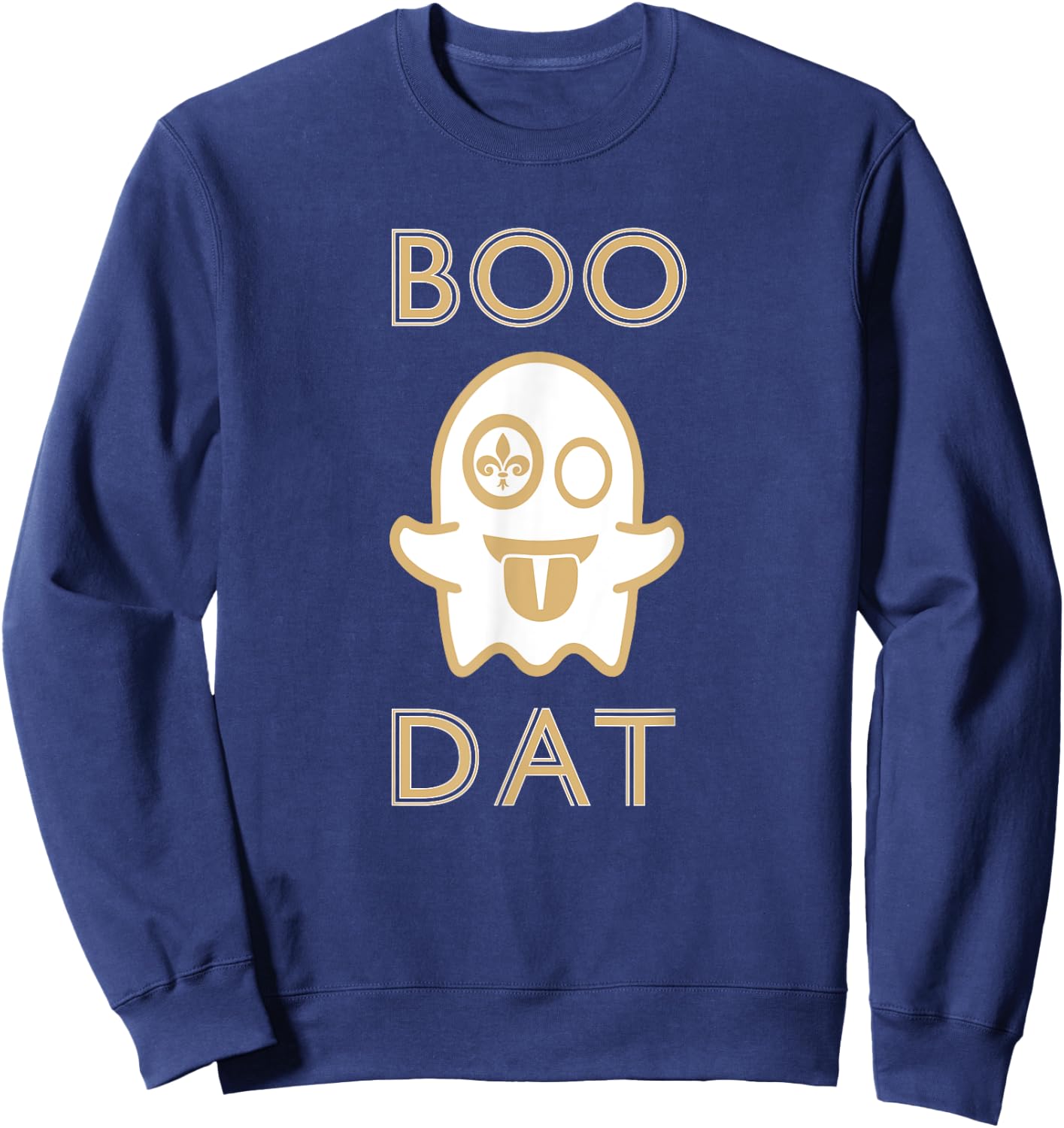 Boo Dat Fleur De Lis Sweatshirt - Sweatshirt | Navy