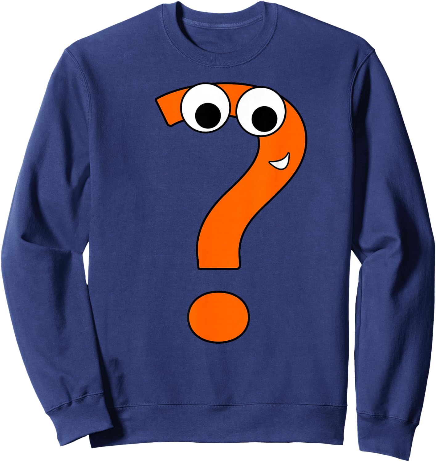 Funny Question Mark | Alphabet Speel Sweatshirt - Sweatshirt | Navy