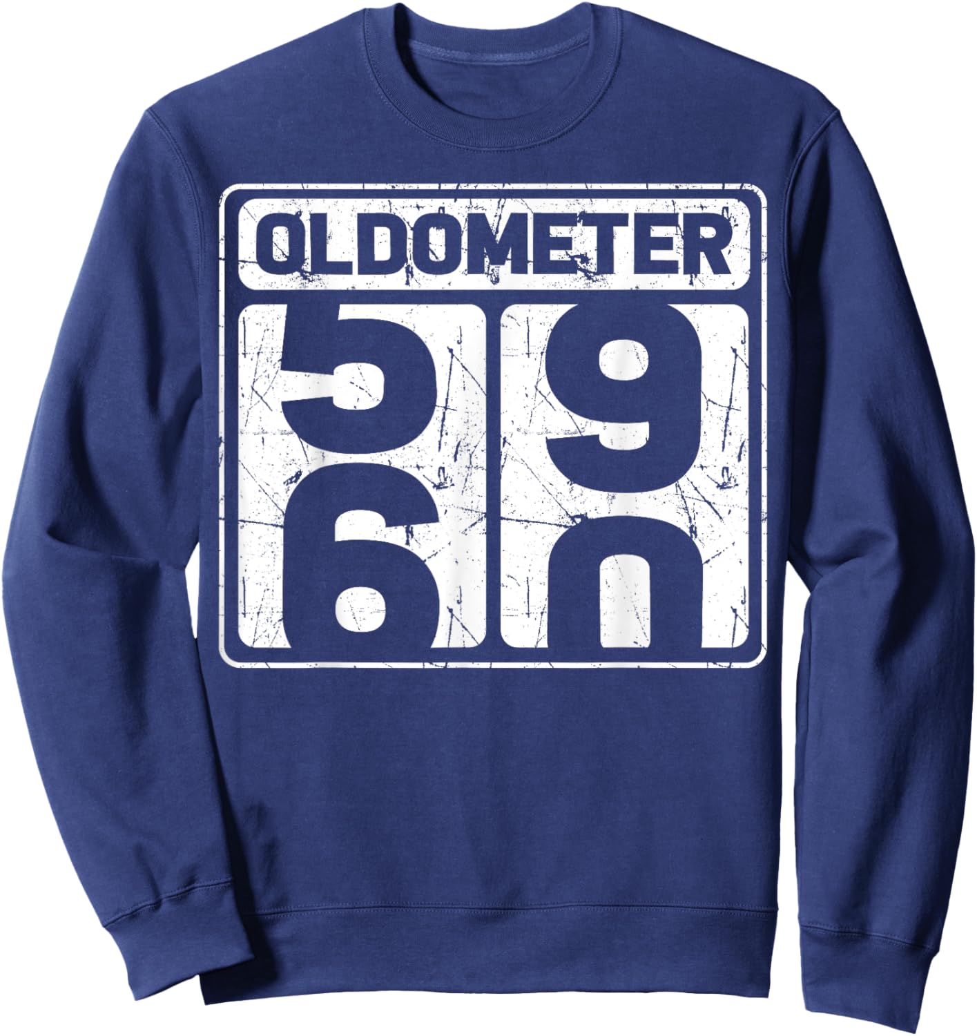 Oldometer 59-60 Vintage - Funny 60th Birthday Sweatshirt - Sweatshirt | Navy