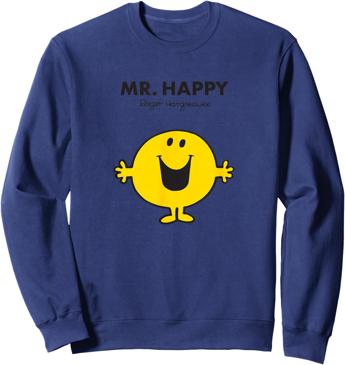 Mr. Men Mr. Happy Sweatshirt - Sweatshirt | Navy