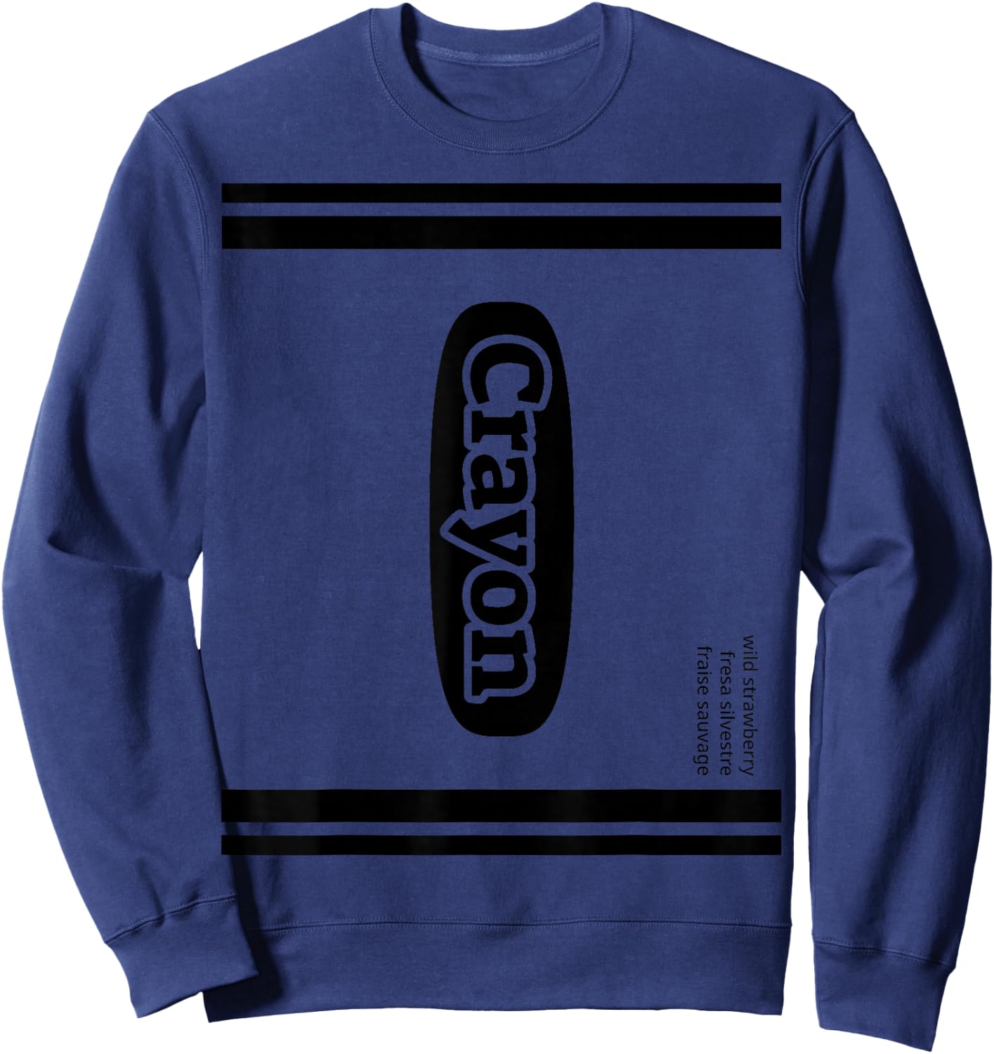 Crayon Wild Strawberry Group Costume Sweatshirt - Sweatshirt | Navy
