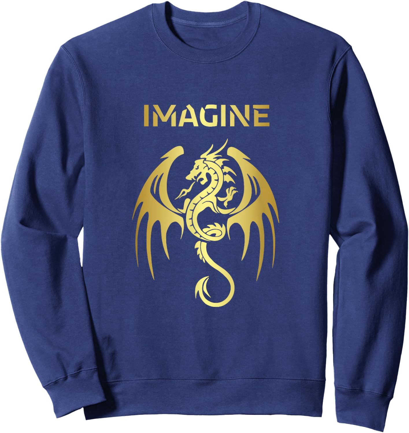 Fantasy Dragon Tattoo Style Sweatshirt - Sweatshirt | Navy